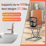 Heavy-Duty Electric Floor Lift Chair with Wheels