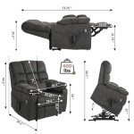 Oversized Lift Chair with Heat & Massage