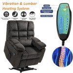 Oversized Lift Chair with Heat & Massage