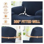 Stretchy Slipcover for Electric Lift Recliner - Navy