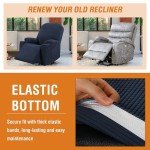 Stretchy Slipcover for Electric Lift Recliner - Navy