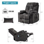 GUEAPY Power Lift Recliner Chair with Massage & Heat