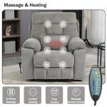 Dual Motor Power Lift Recliner Chair with Heat & Massage