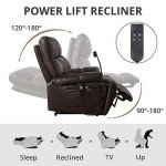Triple Tree Lay Flat Power Lift Recliner Chair