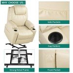 YITAHOME Electric Lift Recliner Chair with Massage