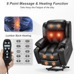 Power Lift Recliner Chair with Massage & Heat