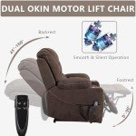 Large Power Lift Recliner Chair with Massage & Heat