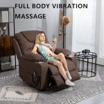Large Power Lift Recliner Chair with Massage & Heat