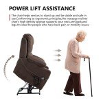 Large Power Lift Recliner Chair with Massage & Heat