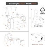 Electric Lift Recliner Chair with Massage and Heat