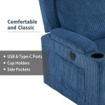 Electric Lift Recliner Chair with Massage and Heat