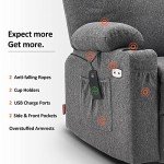 MCombo Large Power Lift Recliner with Massage & Heat