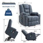Power Lift Recliner Chair with Heat & Massage