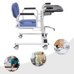 Hydraulic Patient Lift Chair with Detachable Cushion