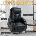 Comfort Lift Recliner Chair with Heat & Massage
