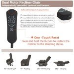 JIKFRIMA Power Lift Recliner Chair with Massage & Heat