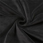 Soft Velvet Lift Chair Cover - Black