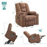 MEETWARM Electric Recliner Lift Chair with Massage