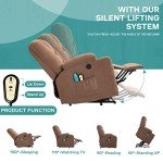 MEETWARM Electric Recliner Lift Chair with Massage