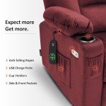MCombo Large Power Lift Recliner Chair with Massage