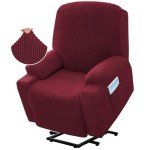 Stretch Slipcover for Electric Lift Recliner - Burgundy