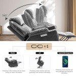 CDCASA Large Power Lift Recliner with Massage & Heat