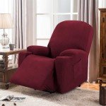 Stretch Slipcover for Electric Lift Recliner - Burgundy