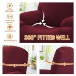 Stretch Slipcover for Electric Lift Recliner - Burgundy