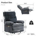 Bestier Triple Motor Lift Recliner Chair for Seniors