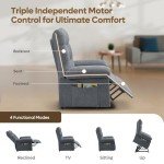 Bestier Triple Motor Lift Recliner Chair for Seniors