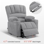 MCombo Power Lift Recliner with Massage and Heat