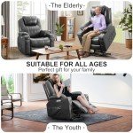 CDCASA Large Power Lift Recliner with Massage & Heat