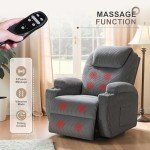 Flamaker Power Lift Recliner with Massage and Cup Holders