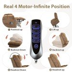 Power Lift Recliner with Massage and Heat, Brown