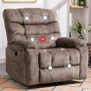 CANMOV Large Power Lift Recliner with Massage & Heat