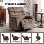 CANMOV Large Power Lift Recliner with Massage & Heat