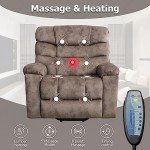 CANMOV Large Power Lift Recliner with Massage & Heat