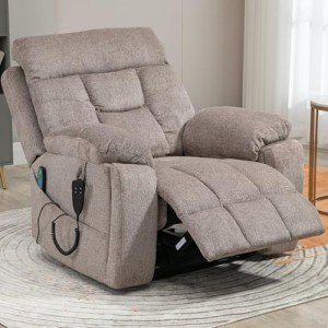 Oversized Power Lift Recliner with Massage & Heat