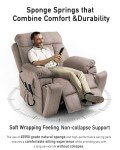 Oversized Power Lift Recliner with Massage & Heat