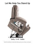 Oversized Power Lift Recliner with Massage & Heat