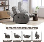 CANMOV Dual Motor Lift Recliner Chair with Massage