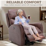 Snugway Electric Lift Recliner Chair with Massage and Heat