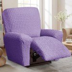 Jumbo Electric Recliner Chair Cover - Purple
