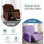 Jumbo Electric Recliner Chair Cover - Purple