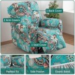 4-Piece Stretch Recliner Chair Cover Set