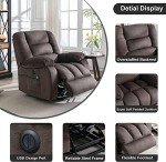 Phoenix Home Overstuffed Power Lift Massage Chair