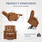 Large-Tall Power Lift Chair with Heat & Massage