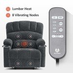 MCombo Large Power Lift Recliner Chair with Heat