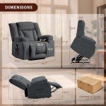 Oversized Dual Motor Power Lift Recliner Chair