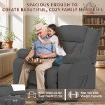 Oversized Dual Motor Power Lift Recliner Chair